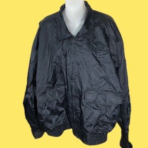Vintage Uniform Group G&K Services No Logo Navy Blue Detailed Windbreaker